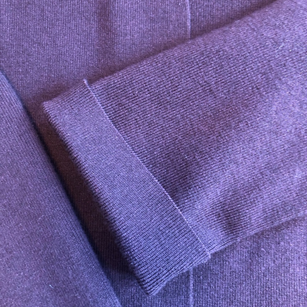 Linda Allard Ellen Tracy Purple/ Plum Wool Cardigan Sweater Jacket Size P- NWT - Picture 7 of 11
